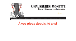 Desktop Screenshot of chaussuresmonette.com